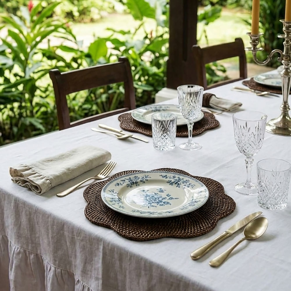 The Timeless Rattan Table