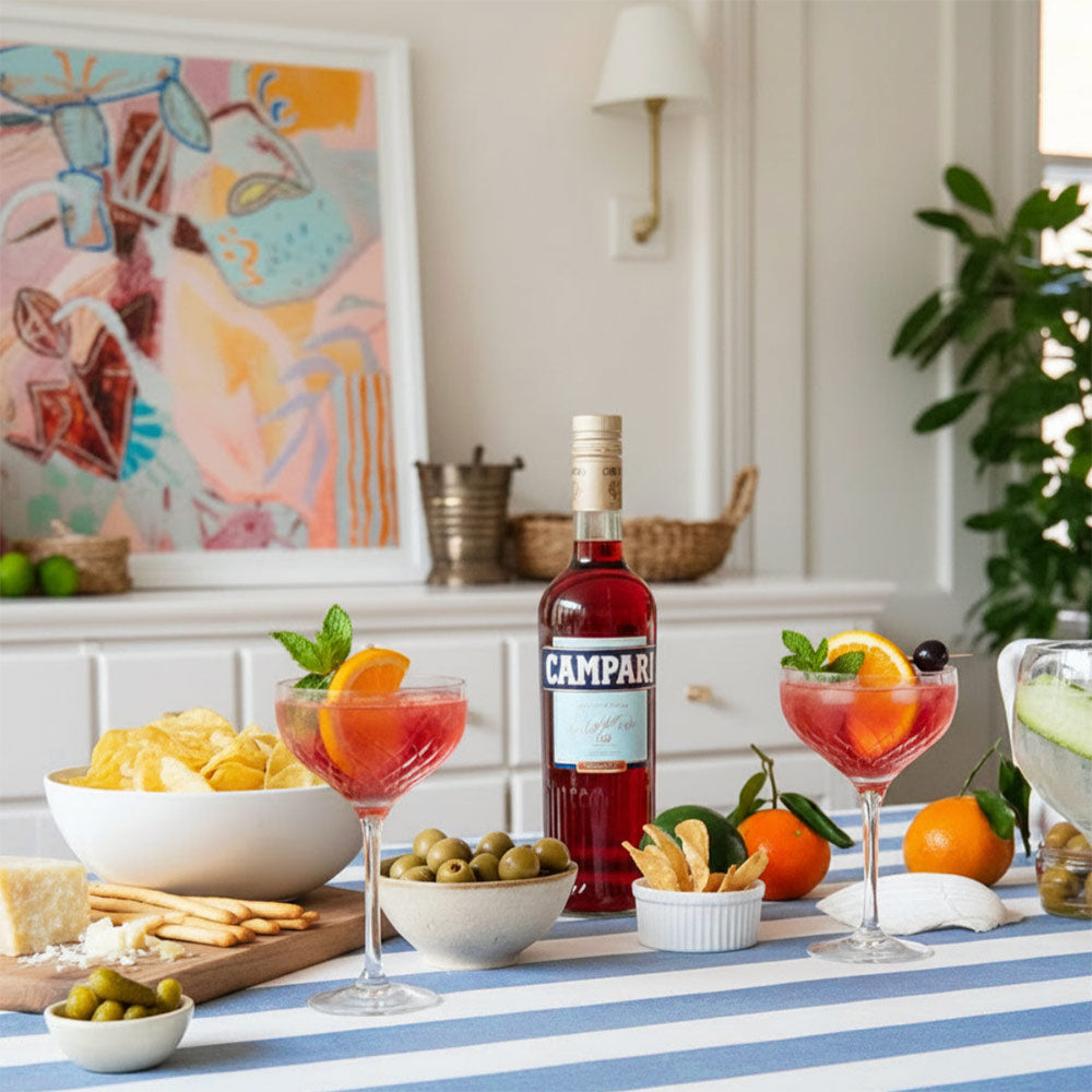 Riviera Sky Blue Striped Rectangle Tablecloth Ruffle