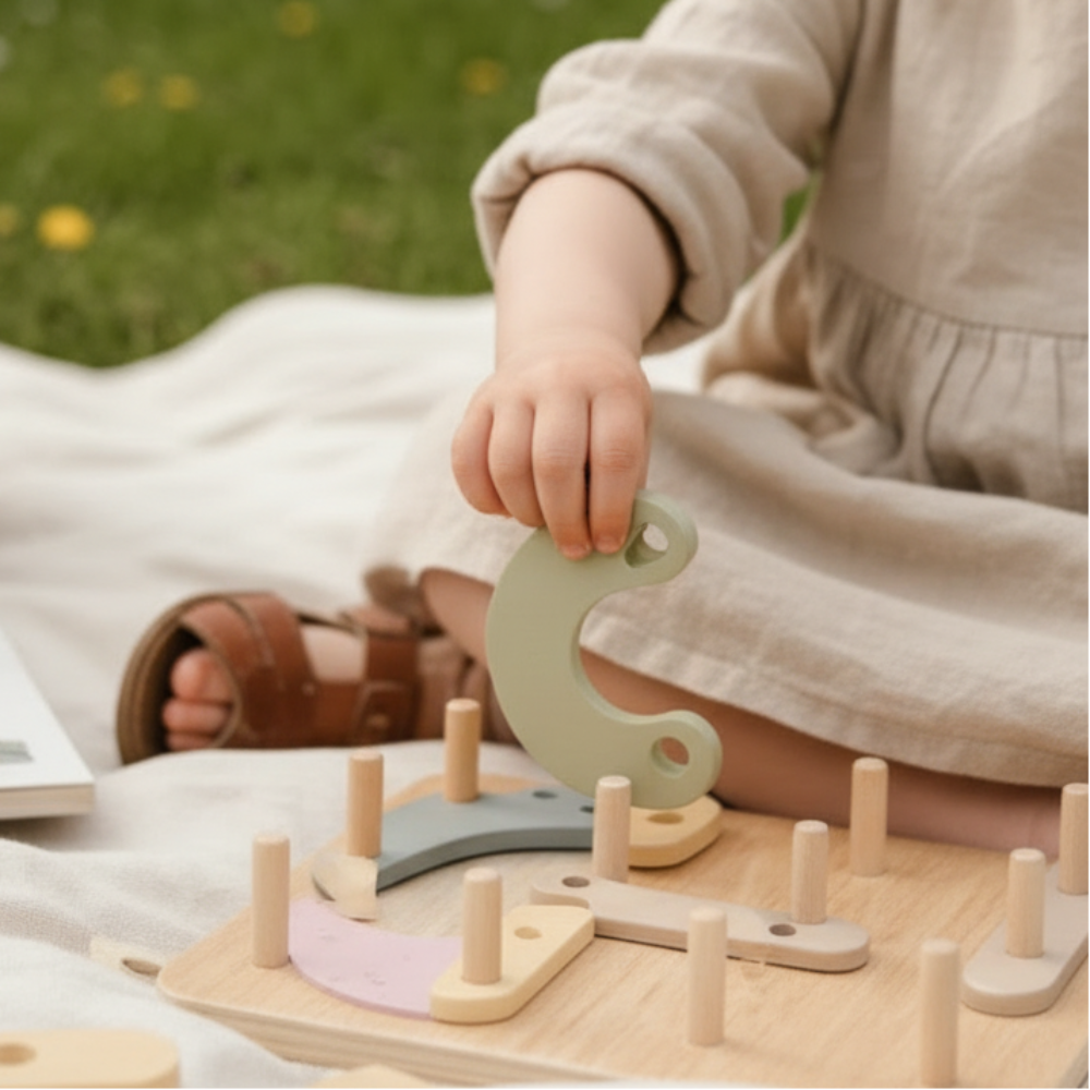 Little Wooden Peg & Pathway Board - Magnetic