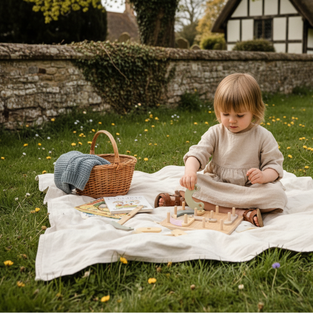 Little Wooden Peg & Pathway Board - Magnetic