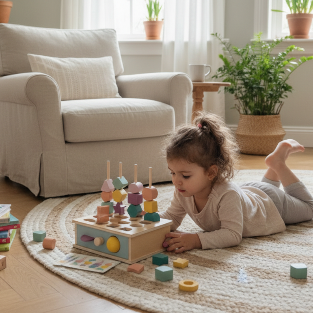 Little Wooden Matching & Sorting Box