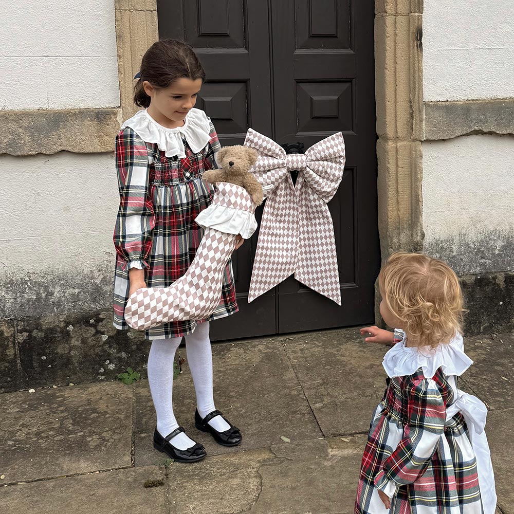 Harlequin Giant Bow - Chestnut Spice