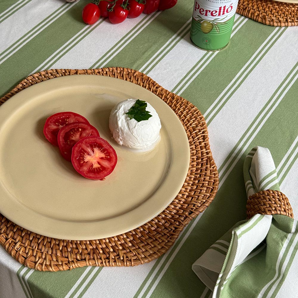 Handwoven Rattan Napkin Rings (4pcs) - Natural
