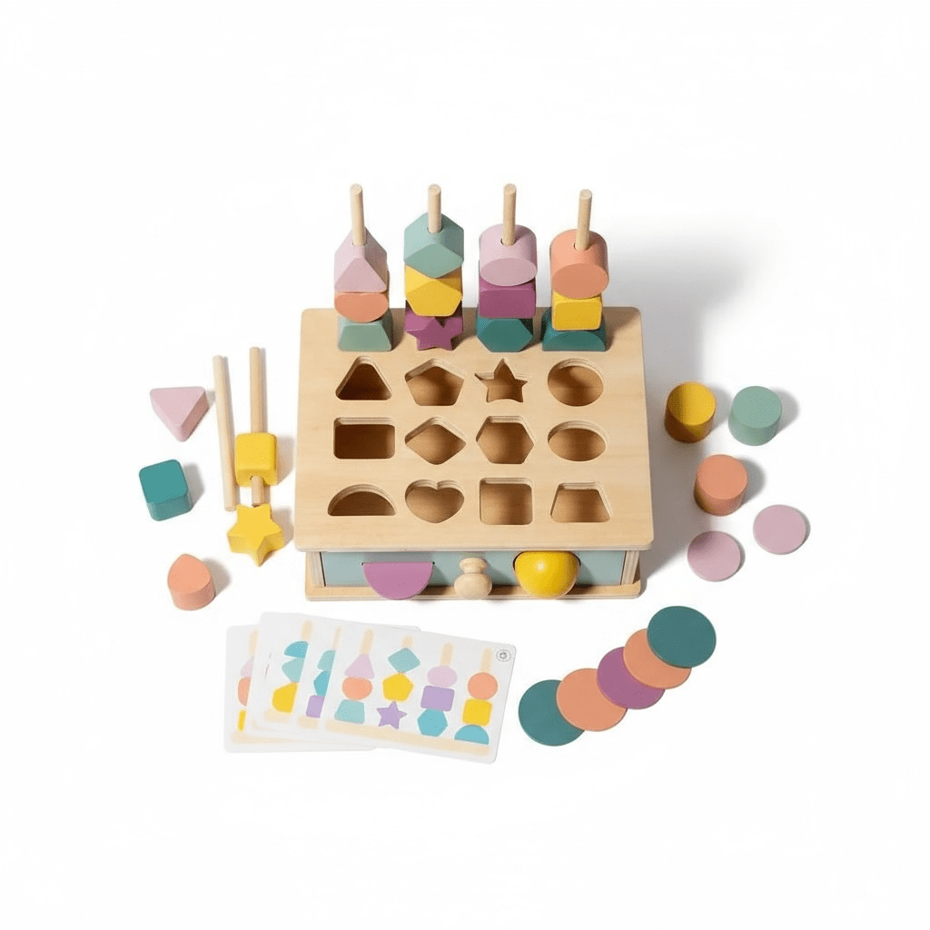 Little Wooden Matching & Sorting Box