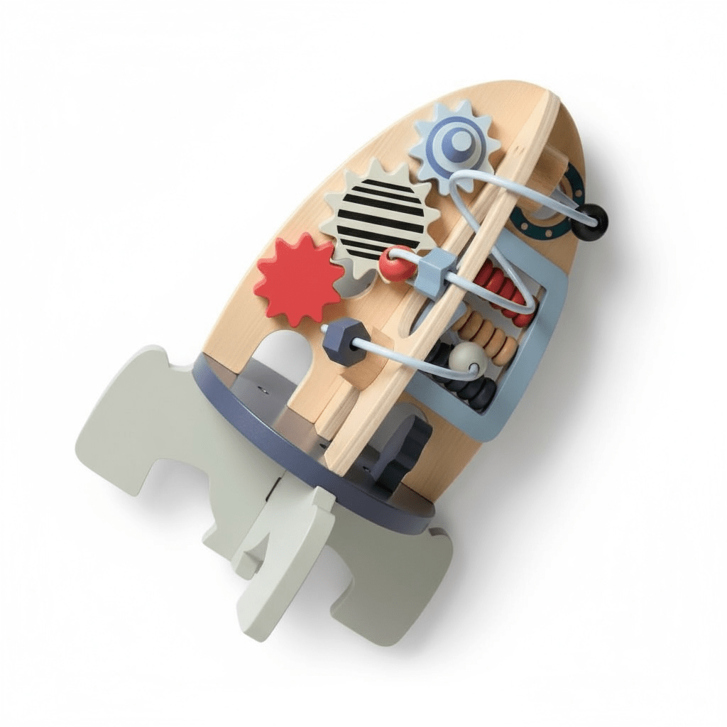 Little Wooden Space Orbiting Bead Toy